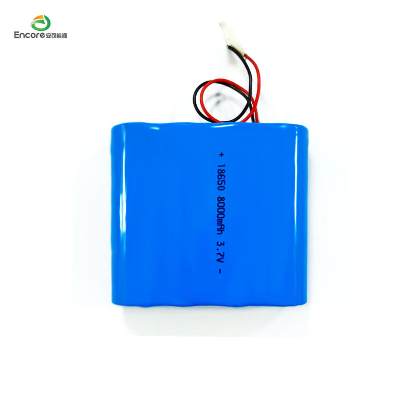 18650 8000mAh 3,7V lithium-ion-batteripakke