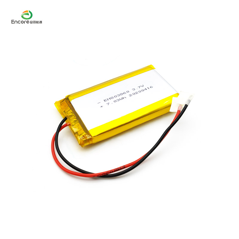 3,7v 2000mah Li Polymer batteri