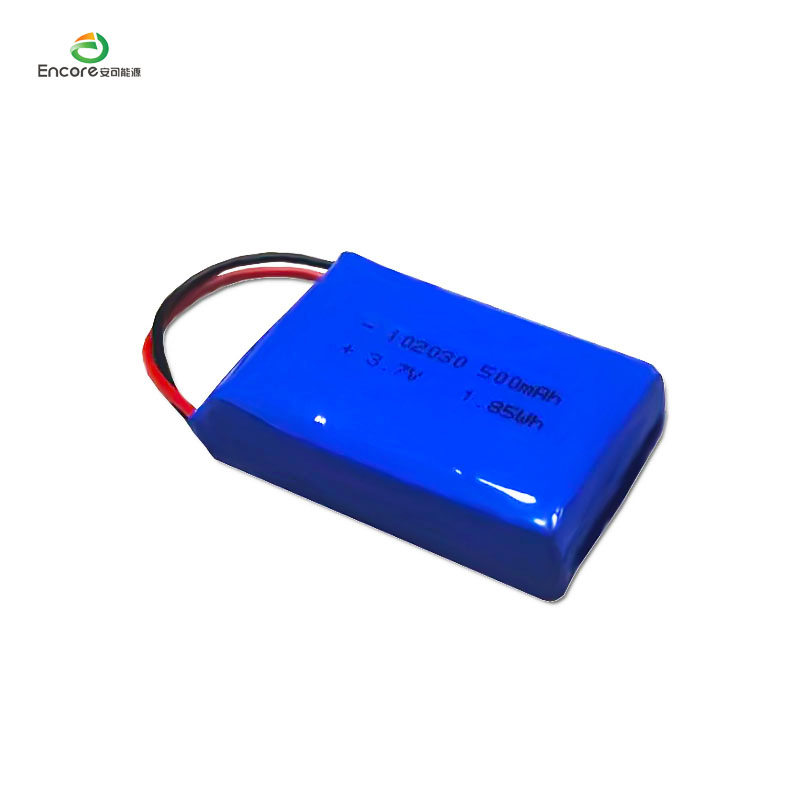 3,7v 500mah 1,85wh lipo batteri