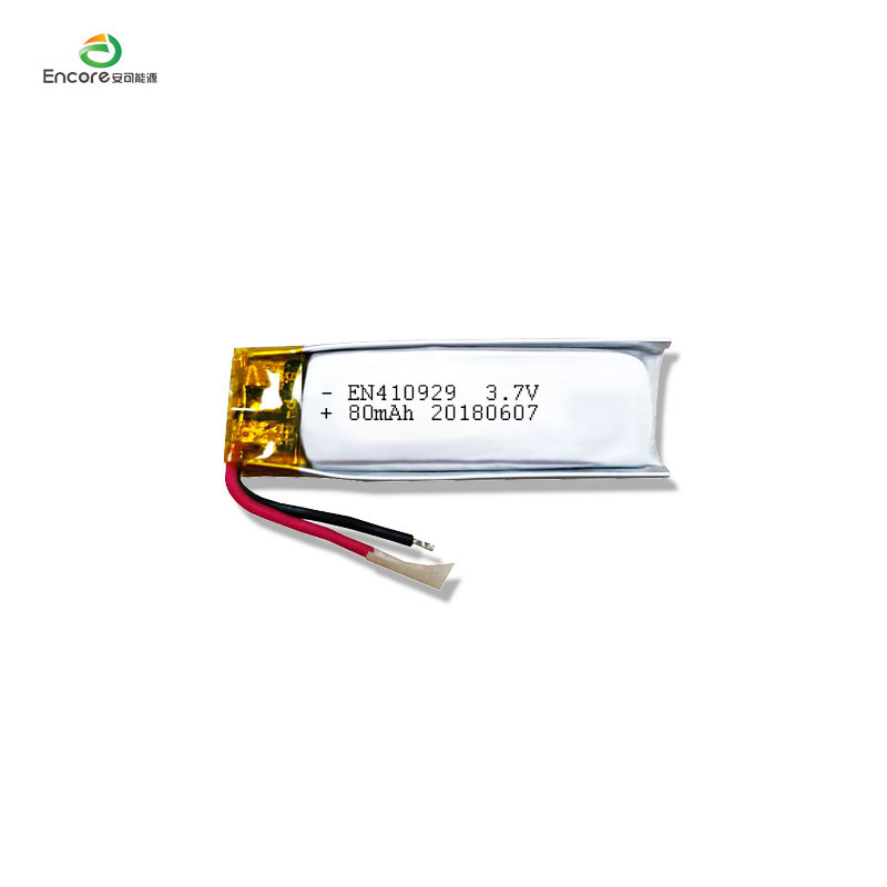 3 7v 80mah ultratynde små Bluetooth-headsetbatterier