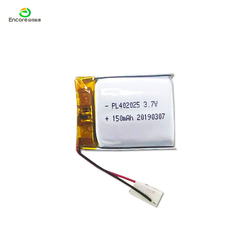 402025 150mAh 3,7v genopladeligt lipo-batteri