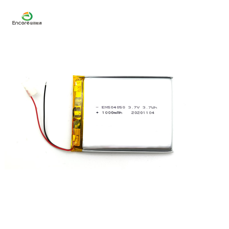 504050 3,7v 1000mah lipo JST stik lithium polymer batteri til bærbar udvekslingsenhed med UL