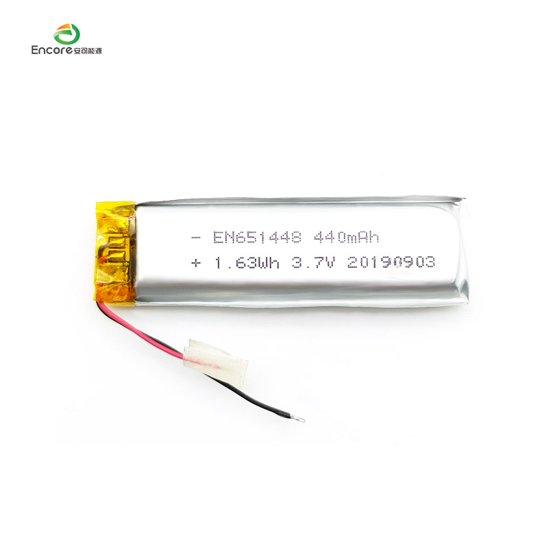 651448 450mah 3,7v lipo batteri