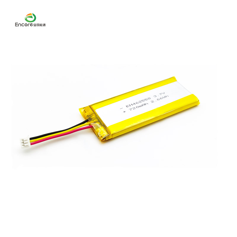 720mAh Li-ion genopladeligt Lipo Lithium Polymer batteri