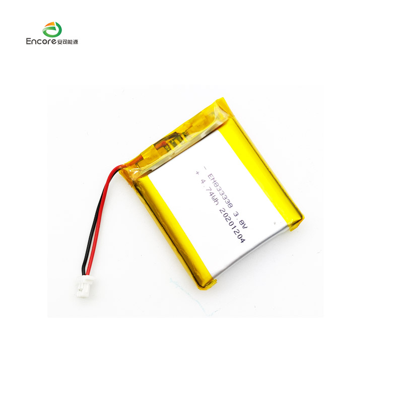 833338 1280mAh 3,8v genopladelig lipocelle